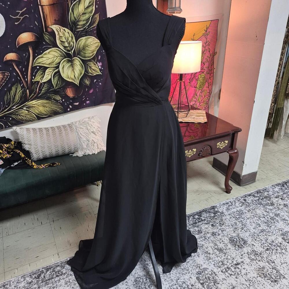 Black maxi dress